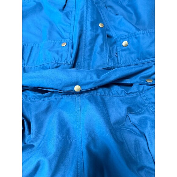 Vintage L.L. Bean Men's Teal Full Zip and Snap Close Hidden Hood Jacket Tall L - Picture 15 of 16